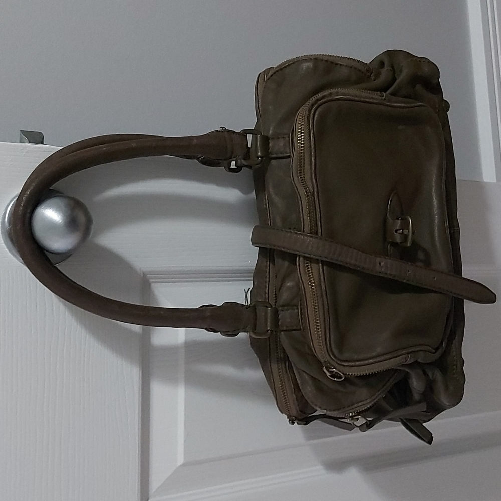 J. Crew khaki colored purse